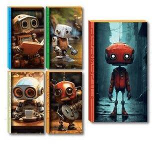 Lilamor Robot Defter 9X16 48 Sayfa - 1