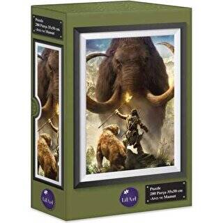 Lilart Puzzle Avcı Ve Mamut 280 Parça - 1