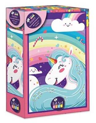 Lilart Puzzle Sevimli Unicorn 150 Parça - 1