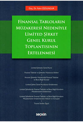 Limited Şirket Genel Kurul Toplantısının Ertelenmesi - 1