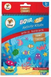 Lino Boya Sil Aktivite Boyama Kitabı Denizaltı A5 Ebat Silinebilir - LİNO
