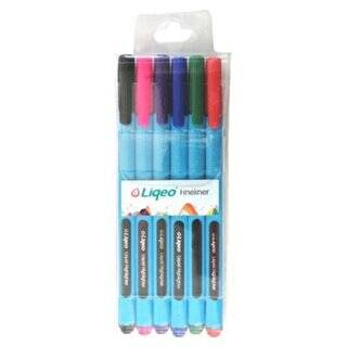 Liqeo Fineliner Kalem 6lı Pvc - 1