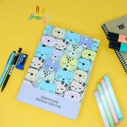 Liz 17X24 Kuşe Kapak 2023-2024 Akademik Ajandası - Kediler - Lizy