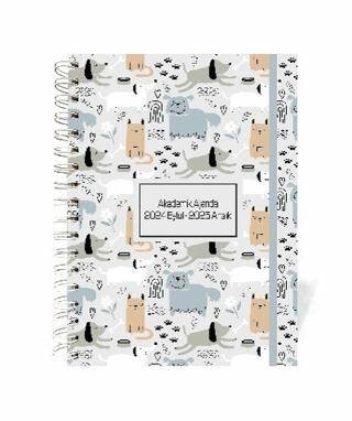 Liz Ajakdsp-1 17X24 Spiralli Akademik Ajanda Çiçek Desenli - 1