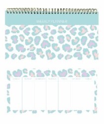 Lizy 13X27.5 80Gr 52Yp Spiralli Haftalık Planlayıcı Leopar Desenli - Lizy