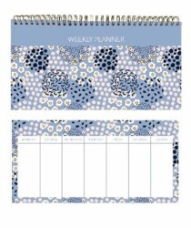 Lizy 13X27.5 80Gr 52Yp Spiralli Haftalık Planlayıcı Minimal Çiçek Desenli - Lizy