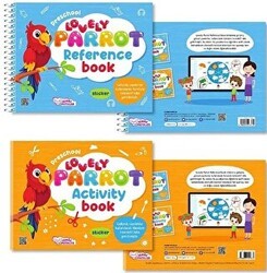 Lovely Parrot Reference - Activity Book 2 Kitap - Puzzle Hediyeli - Pembe Patikler