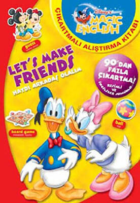 Magic English Çıkartmalı Araştırma Kitabı - Let’s Make Friends Haydi Arkadaş Olalım