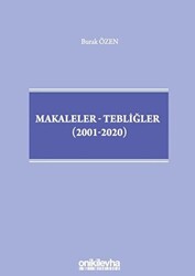 Makaleler-Tebliğler 2001-2020 - On İki Levha Yayınları