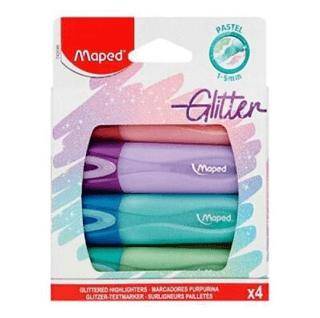 Maped Fosforlu Kalemler Glıtter Pastel 4`Lü Blister - 1