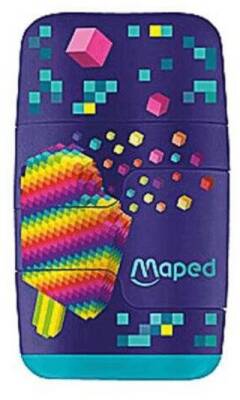 Maped Pixel Party Çift Delikli Silgili Kalemtıraş - 1