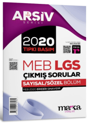 Marka Yayınları 2020 LGS 8. Sınıf Arşiv Serisi Tıpkı Basım Çıkmış Sorular Tamamı Video Çözümlü - Marka Yayınları