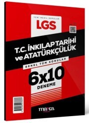 Marka Yayınları 2025 LGS Genel Tüm Konular T.C. İnkılap Tarihi ve Atatürkçülük 6 Deneme - Marka Yayınları