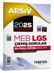 Marka Yayınları 2025 LGS Arşiv Serisi Tıpkı Basım Çıkmış Sorular - Marka Yayınları