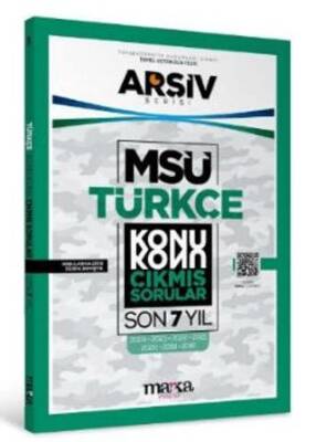 Marka Yayınları MSÜ Türkçe Konu Konu Çıkmış Sorular Son 7 Yıl - 1