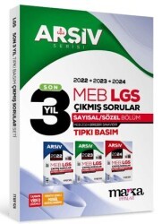 Marka Yayınları Son 3 Yıl LGS 8. Sınıf Arşiv Serisi Tıpkı Basım Fasikül Fasikül Çıkmış Sorular Tamamı Video Çözümlü - Marka Yayınları