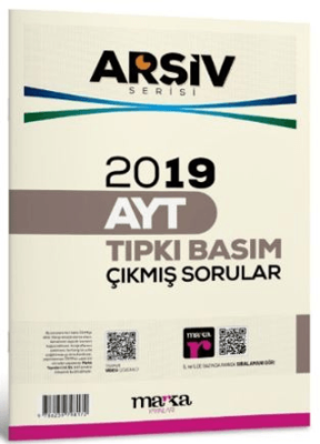 Marka Yayınları 2019 AYT Arşiv Serisi Çıkmış Sorular Tamamı Video Çözümlü - 1