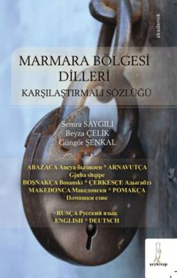 Marmara Bölgesi Dilleri - Karşılaştırmalı Sözlüğü - 1