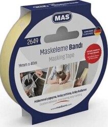 Mas 2649 Maskeleme Bandı 19Mm X 40M - MAS Kırtasiye