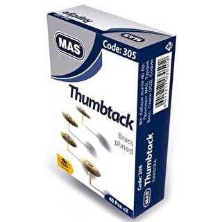 Mas Renkli Başlı Toplu İğne 32 Mm 25 Adet - 1