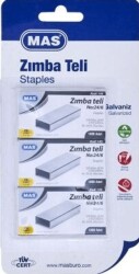 Mas Zımba Teli No24-6 3Lü Kartela - MAS Kırtasiye