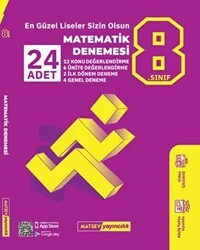 Matsev Yayıncılık 8. Sınıf 24’lü Matematik Denemesi - Matsev Yayıncılık