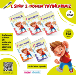 1. Sınıf 2. Dönem 5 Kitap Set - Mavi Deniz Yayınları