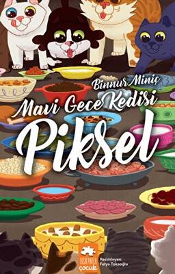 Mavi Gece Kedisi Piksel Yeni Baskı - 1