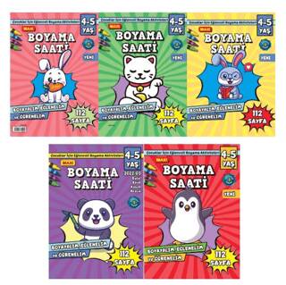 Maxi Boyama Saati 5`li Set - 1