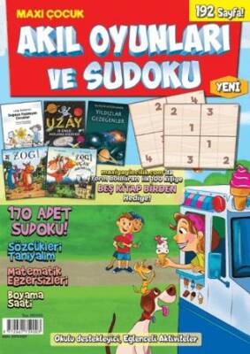 Maxi Çocuk Akıl Oyunları ve Sudoku 11 - 1