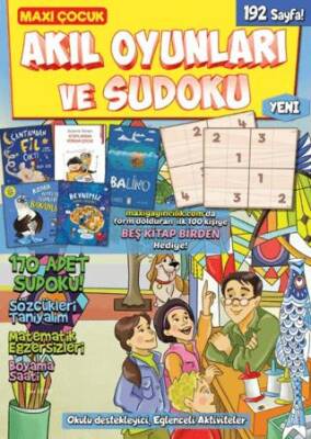Maxi Çocuk Akıl Oyunları ve Sudoku 12 - 1