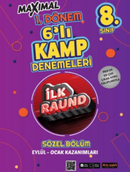 Maximal 8. Sınıf 1. Dönem 6`lı Kamp Denemeleri - Sözel - Artı Zeka Yayınları