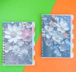 Maxx 3D-Flower Bölmeli Defter - MAXX