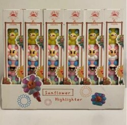 Maxx 6 Renk Çiçek Fosforlu Kalem - 1