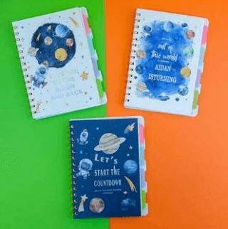 Maxx No:3 Uzay Temalı Bölmeli A5 Defter - 1