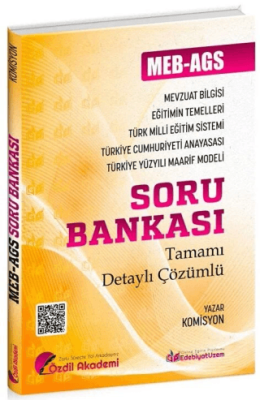 MEB-AGS Eğitimin Temelleri ve Türk Milli Eğitim Sistemi, Mevzuat Bilgisi Soru Bankası Çözümlü - 1