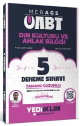 MEB AGS ÖABT Din Kültürü Ve Ahlak Bilgisi Safir Serisi Tamamı Çözümlü 5 Deneme Sınavı - Yediiklim Yayınları