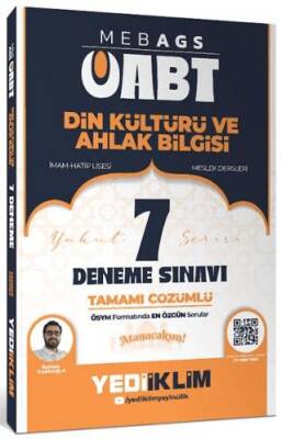 MEB-AGS ÖABT Din Kültürü ve Ahlak Bilgisi Tamamı Çözümlü 7 Deneme Sınavı - 1