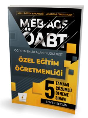 MEB-AGS ÖABT Özel Eğitim Öğretmenliği Tamamı Çözümlü 5 Deneme Sınavı - 1