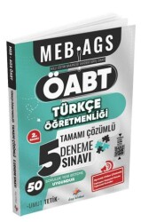MEB AGS ÖABT Türkçe Öğretmenliği Tamamı Ayrıntılı Video Çözümlü 5 Deneme Sınavı - Dizgi Kitap