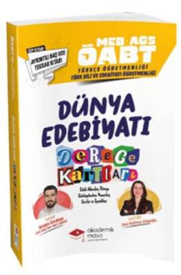 MEB-AGS Türkçe Öğretmenliği-Türk Dili ve Edebiyatı Öğretmenliği Dünya Edebiyatı Derece Kartları - 1