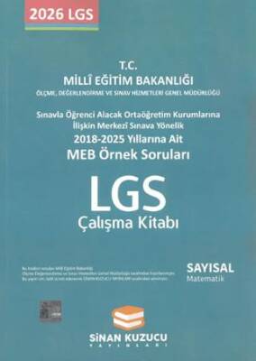 MEB Örnek Soruları LGS Çalışma Kitabı Sayısal Matematik - 1