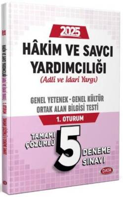 Mecelle Hakim ve Savcı Yardımcılığı Adli-idari Genel Yetenek - Genel Kültür Ortak Alan Bilgisi 1. Oturum Tamamı Çözümlü 5 Deneme Sınavı - 1