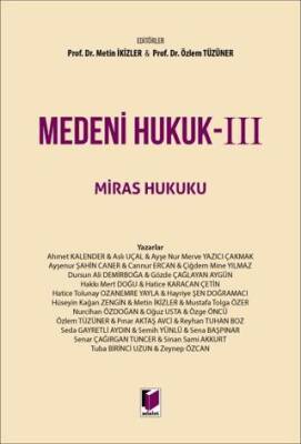 Medeni Hukuk - III Miras Hukuku - 1