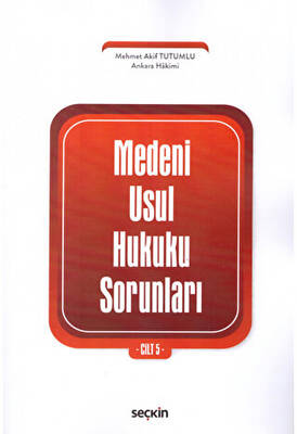 Medeni Usul Hukuku Sorunları Cilt: 5 - 1