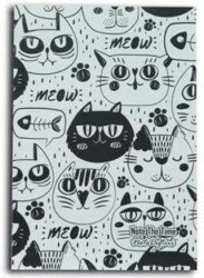 Meow Cats Patterns Not Defteri - 1