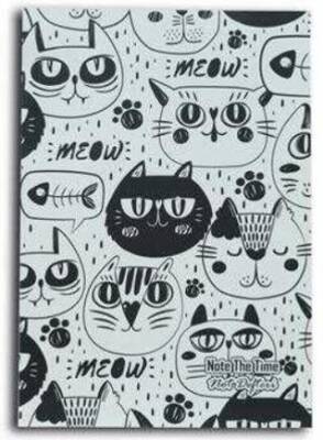 Meow Cats Patterns Not Defteri - 1