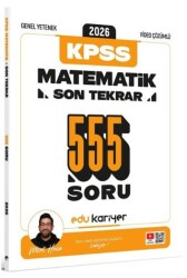 Mert Hoca 2026 KPSS Genel Yetenek Matematik Son Tekrar 555 Soru - Edu Kariyer