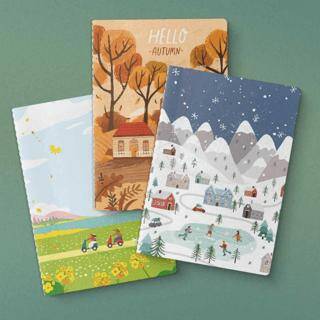 Mevsim Serisi 3`lü Defter Seti - 1