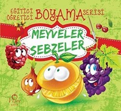 Meyveler Sebzeler - Eğitici Öğretici Boyama Serisi - Vişne Çocuk